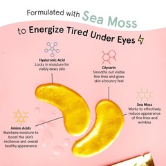 Under Eye Gel Masks for Dark Circles, Puffiness & Wrinkles – 24 Pairs, Vegan Gol
