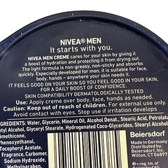 NIVEA Men Creme Multipurpose Cream Face Hand Body Lotion 5.3 oz Tin Germany