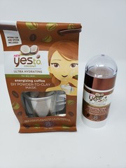 Yes To Coconut Ultra Hydrating Energizing Coffee DIY Mask Kit and cleanser stick