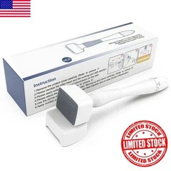Adjustable Derma Stamp for Beard Growth & Face – 140 Titanium Micro-Needles