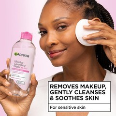 Garnier Micellar Water, Hydrating Facial Cleanser & Makeup Remover, Suitable for