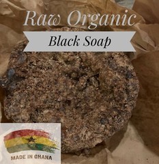AUTHENTIC-RAW AFRICAN BLACK SOAP(LIQUID GOLD) FROM WEST AFRICA- 🇬🇭1 Pound