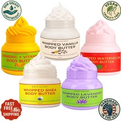 Shea Butter & Mango Butter Whipped Body Butter 100% Pure Organic Natural & Vegan