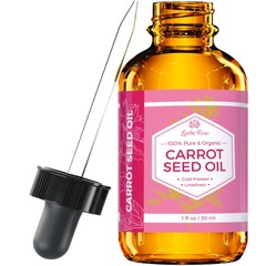 Carrot Seed Oil by Leven Rose Pure Unrefined Cold Pressed Moisturizer for Hair