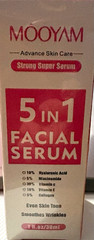 MOOYAM Strong Super Serum 5-in-1 Facial Serum Wrinkles, Even Tone 1 fl oz