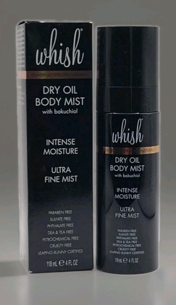 Whish Dry Oil Body Mist w/ Bakuchiol Intense Moisture 4 oz / 118mL REGULAR SCENT