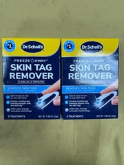 2 Dr. Scholl’s Freeze Away Skin Tag Remover – 8 Treatments Each Box Exp. 05/28