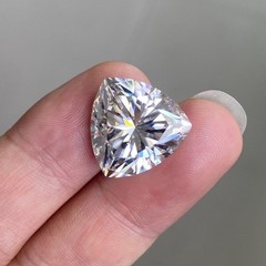 1Ct Trillion Cut Certified Lab Grown Diamond D Color VVS1 Clarity Loose Gemstone