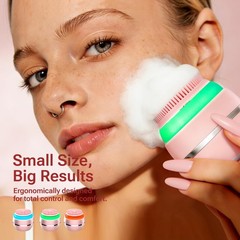Facial Cleansing Brush – Sonic Face Wash Exfoliator Pink and Silver