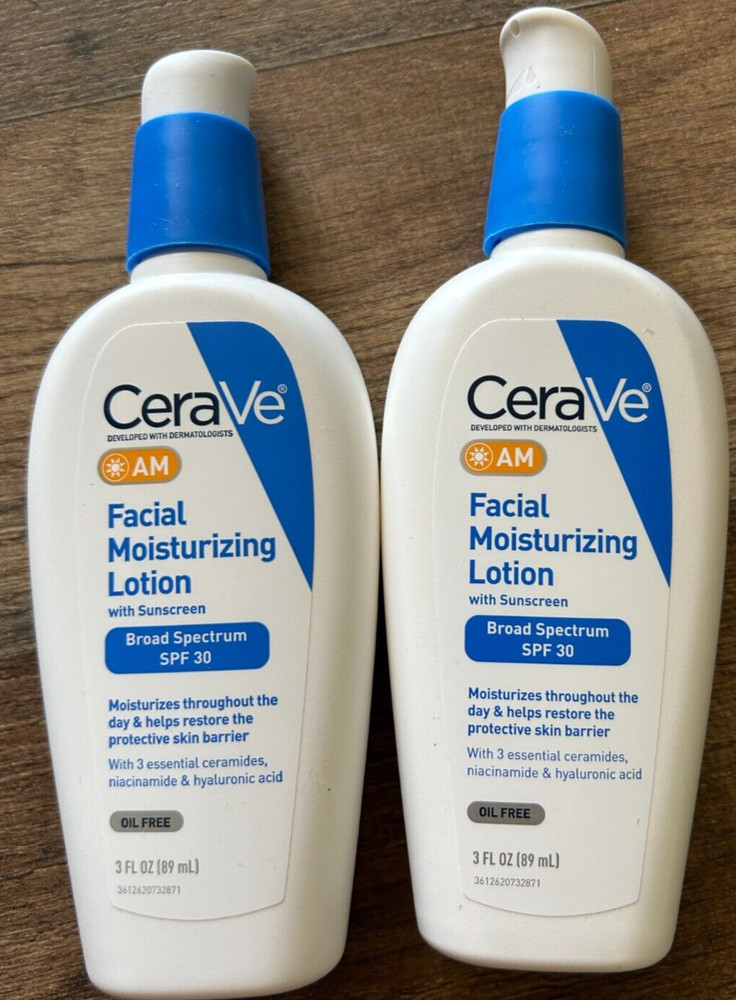 CeraVe AM Facial Moisturizing Lotion with SPF 30-2 Pack