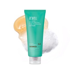 ACWELL Licorice pH Balancing Pore Cleansing Gel Foam – 5.4 Fl Oz (Pack of 1)