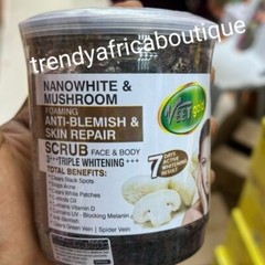 Veet GOld Nanowhite & Mushroom Face & Body Formimg Scrub 500g X 1👌