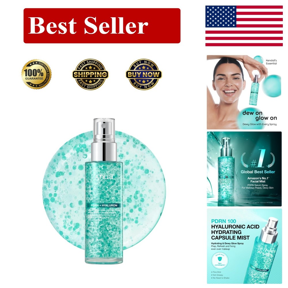 ANUA PDRN Collagen Glow Facial Serum Spray, Hydrating Face Mist, Hyaluronic Acid