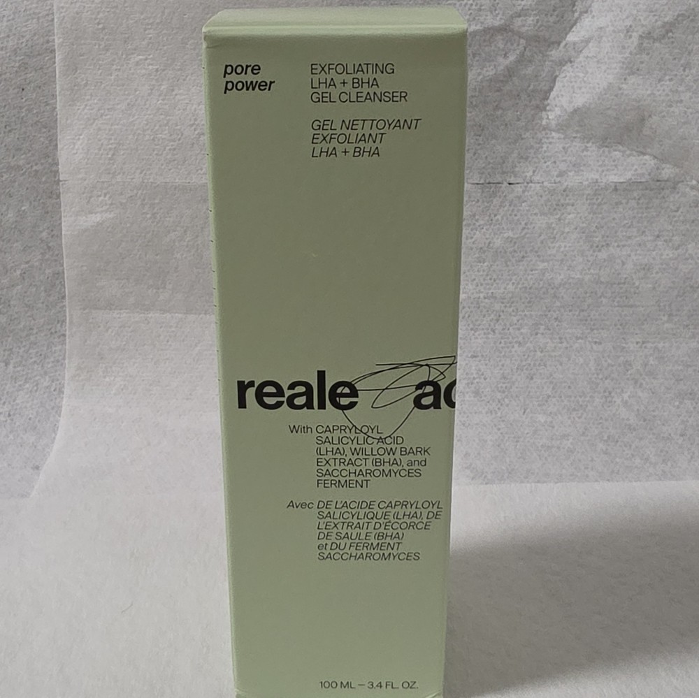 Reale Pore Power LHA+BHA Exfoliating Gel Cleanser for Face 3.4 fl oz