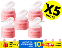 GLAD2GLOW Pomegranate 5% Niacinamide Brightening Moisturizer | (30g) X 5