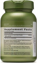 GNC Herbal Plus Odorless Garlic Supplement Vegetarian Cardio 1000mg 100pcs NEW
