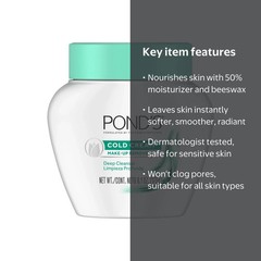 POND’S Cold Cream Cleanser, Hydrating Makeup Remover & Deep Cleansing Face Cream