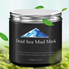 US 2Pc Dead Sea Mud Mask Deep Skin Cleanser Facial Black Purifying 250G 8.8 oz