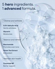 Remedy Gel To Foam Cleanser Gentle Exfoliating Face Wash Salicylic Acid 12 Fl Oz