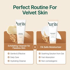 PURITO Oat Velvet Duo, Calming Gel Cream 10.14 Fl Oz (Pack of 1), Duo