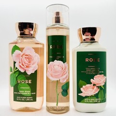 3 PCS BATH & BODY WORKS ROSE BODY LOTION, BODY MIST & SHOWER GEL SET NEW!