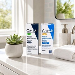 CeraVe AM/PM Facial Moisturizing Lotion Skin Care Set Ultra Lightweight 3oz New