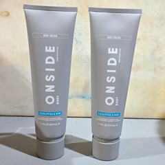 Onside Body Cream Eucalyptus & Mint Deep Moisture 7.1 fl oz Paraben-Free 2pk