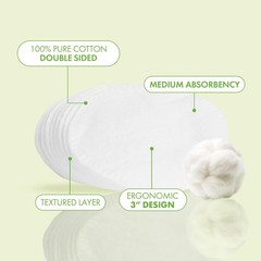 Intrinsics Premium 3 Large Cotton Rounds 50 Count Lint-Free Cotton Pads For