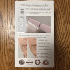 Michael Todd Sonicsmooth Pro+ Sonic Dermaplaning System Facial Hair Removal LED