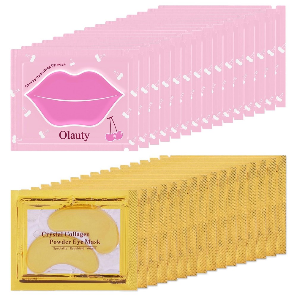 30 Pairs Lip Mask & Eye Mask, Chapstick Bulk, 1 Fl Oz (Pack of 1), Set A