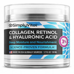 Anti-Aging Face Moisturizer Retinol-Collagen Hyaluronic Acid Cream 1.7FL.oz