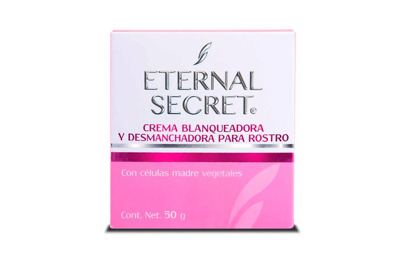 CREMA BLANQUEADORA Y DESMANCHADORA CON CELULAS MADRE ETERNAL SECRET 50 GR 1 PIEZ