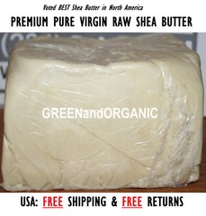 5 Lbs RAW SHEA BUTTER Ivory/Off White Unrefined Organic 100% Pure GHANA