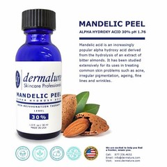 Mandelic Acid 30% AHA Alpha Hydroxy Peel Medical Strength Used For Rosacea Acne