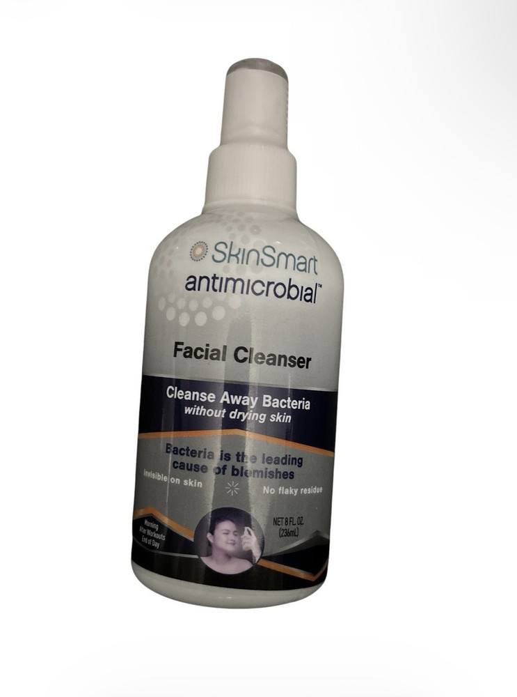 SkinSmart Antimicrobial Facial Cleanser for Breakouts & 8 Fl Oz (Pack of 1)