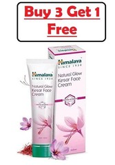 Himalaya NATURAL GLOW KESAR FACE CREAM Buy 3 Get 1 Free 50gm Each FREE SHIP