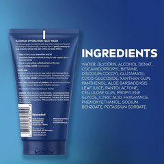 Maximum Hydration Face Wash Face Wash With Provitamin B5 &Aloe Vera 5 Fl Oz Tube