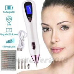 LCD Laser Skin Tag Freckle Wart Dot Mole Remove Pen Dark Spot Tattoo Removal USB