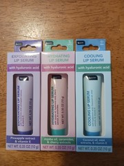 b•pure Lip Serum Set Exfoliating Hydrating Hyaluronic Pineapple Cherry Mint