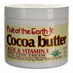4 Pack Fruit Of The Earth Cocoa Butter Moisturizing Dry Skin Cream, 4 oz