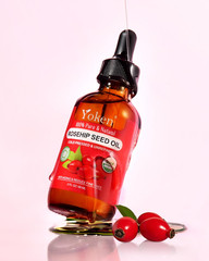 Organic Rosehip Seed Oil for Face, Skin & Hair, Cold Pressed, 2 Fl Oz