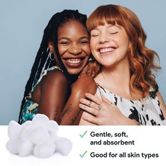 Premium Cotton Balls for Face – 300 Absorbent and Soft White Colored