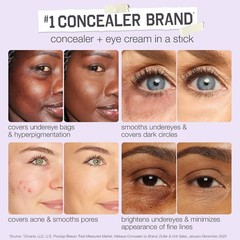 tarte shape tape blur concealer stick, 20S light sand (light skin with warm, gol