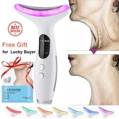 Neck & Face Lifting Massager 7 LED Color Modes Microcurrent Therapy Anti Wrinkle