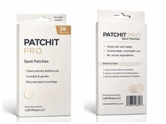 Patchit Pro Spot Patches 36 Count Invisible Acne Blemish Cover Face Body
