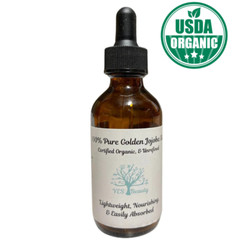 Jojoba Oil Golden Moisturizes Deep Certified Organic 100% Pure – Face-Hair-Body