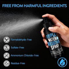 Hair Fiber Water Resistant Spray for Men, 4 Fl Oz (Pack of 1), Transparent