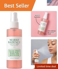 Soothing Aloe & Rose Water Facial Spray in 4 Fl Oz – Perfect Hydration Anytime
