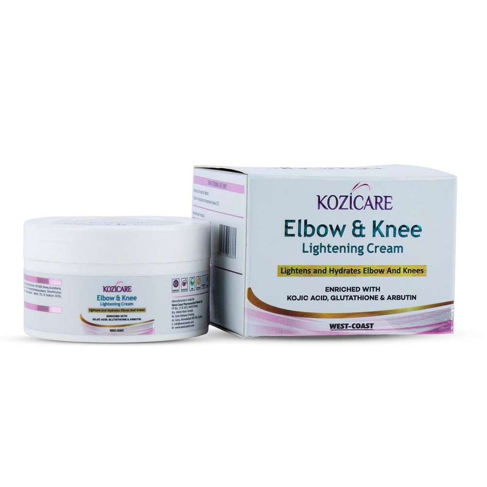 Kojic Acid Skin Lightening Cream for Dark Knees, Elbows & Spots – 50gm FS