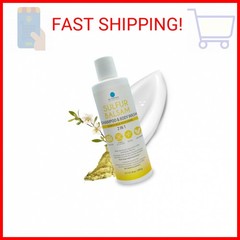 Dr. Robaina Sulfur Shampoo & Body Wash – Helps Soothe Dandruff, Seborrheic Derma